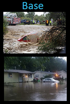 Graphic Showing a flooded street